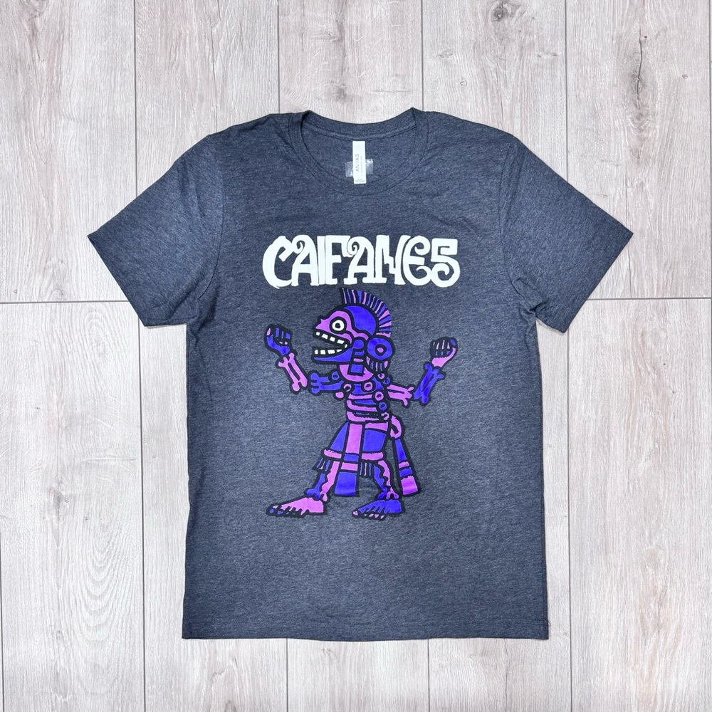 Spanish Rock “CAIFANES” Rock En Español Purple Aztec Medium Unisex EUC